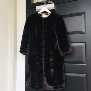 Laundry faux fur coat